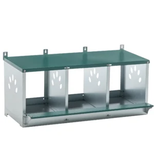 3 Room Metal Chicken Nesting Boxes 3 Compartment Egg Coop