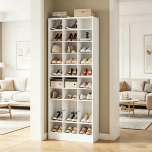Sleek Shoe Storage Cabine with Freestanding for Closet