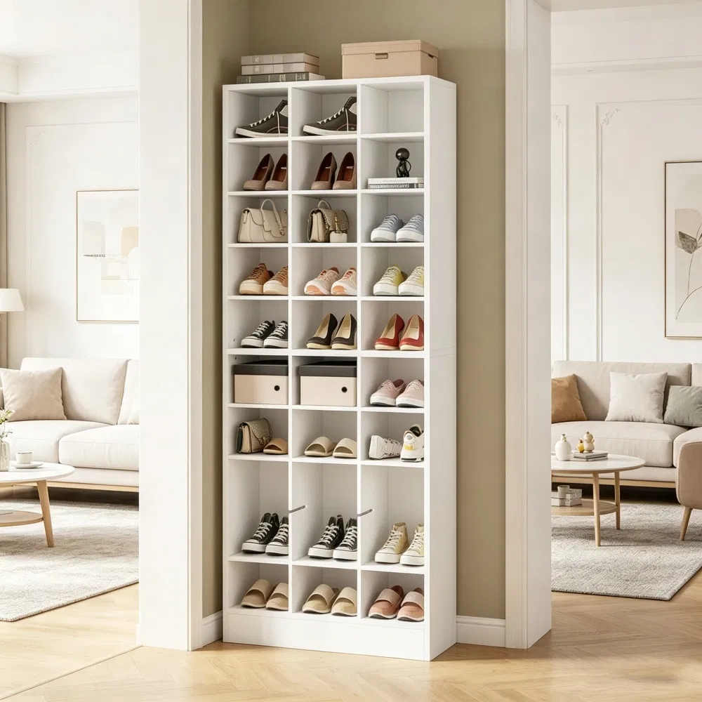 Sleek Shoe Storage Cabine with Freestanding for Closet