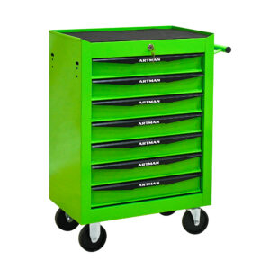 Rolling Metal Tool Chest With 7 Drawers, 20 7-Drawer Tool Chest Cabinet With Ball Bearing Drawer Slides, Steel Tool Storage Box Organizer -GREEN