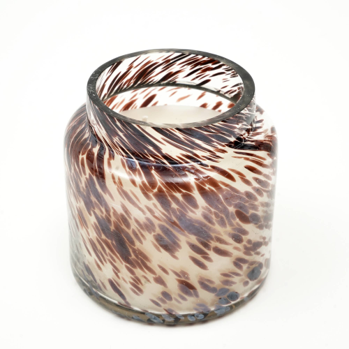 Splatter Pastel Glow Candle Elegant & Aromatic Wax Candle For Home & Office Long-Lasting Burn & Soothing Fragrance Perfect For Relaxation