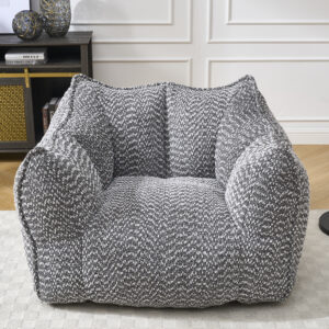 Sofa chairs with highly resilient foam for living rooms and bedrooms, comfortable square lazy sofas, sofas for adults to play, read and watch TV