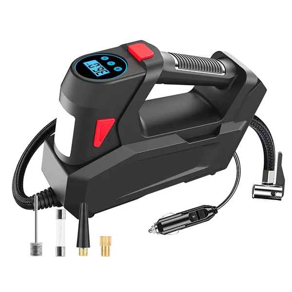 Portable Tire Inflator 120 PSI Maximum 90W Powered Tire With Digital Display LED Light