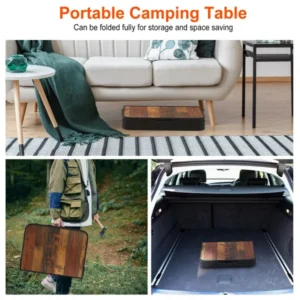 35.43x23.62x26in Foldable Camping Table Collapsible Picnic Aluminum Alloy Grill Stand 66LBS Max Load Height Adjustable BBQ Table With Adjustable Height Storage Net