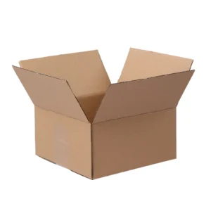 100 pieces, 8" x 8" x 4" (20.3x20.3x10.2cm) thick 2.6mm corrugated cardboard box, brown in color like kraft paper