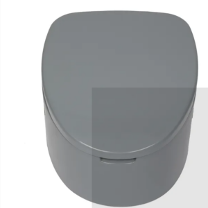 Portable Toilet With Non-slip Mat Grey