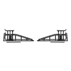 Auto Car Truck Service Ramps Lifts With Pedal, Garage Car Lift Hydraulic Ramps 5 Ton,Automotive Hydraulic Lift Repair Frame Lift 2 Pack Black Color
