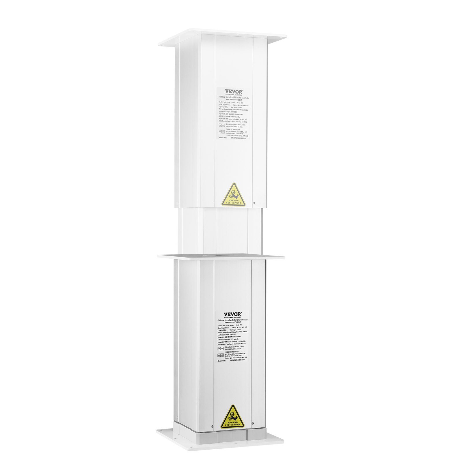 176 Lbs Adjustable Electric Table Lifting Column System 14.2-31.1 In Height Range