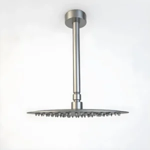 12" Brushed Nickel Bathroom Luxury shower head,High Pressure Rain Shower Head, Ultra-Thin Showerhead 304 Stainless Steel