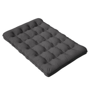 6 Inch Floor Mattress Futon Mattress Sleeping Pad Foldable Roll Up Mat, Sofa Couch Bed, Full Size