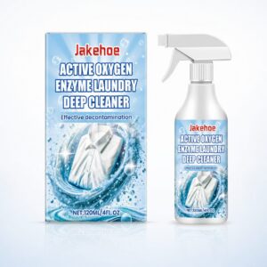 JAKEHOE Active Oxygen Enzyme Laundry Cleaner Spray, 120 ml / 1 Bottle