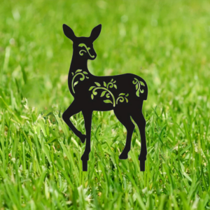 Gothic Black Metal Garden Stakes For Outdoor - Spooky Halloween Yard Decor