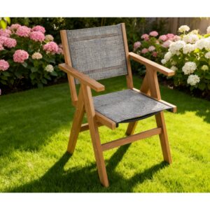 HIPS Outdoor Dining Chair Perfect For Patio Meal Togethers & Garden Brunch Relaxation Moments