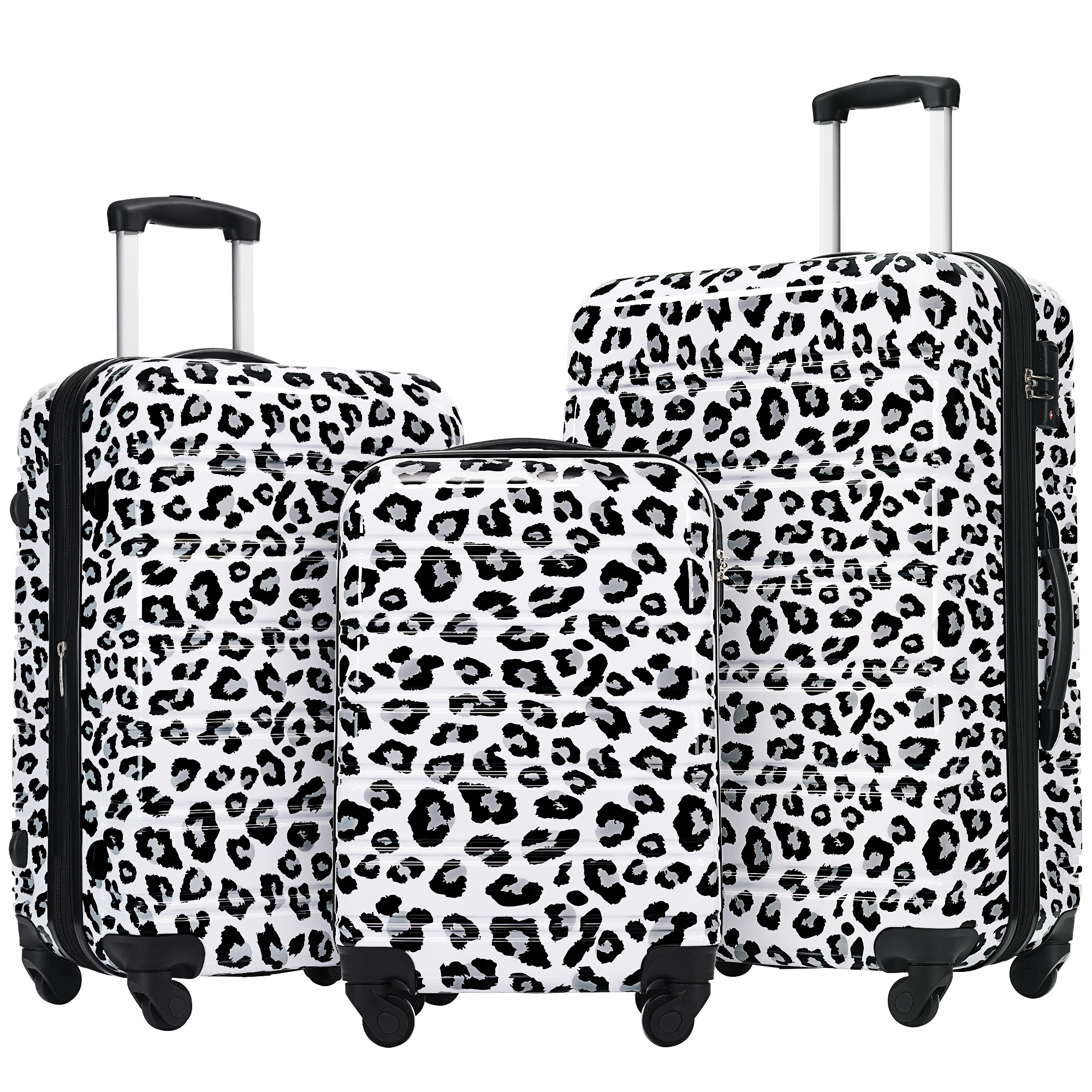 Hardshell Luggage Sets 3 Pcs Spinner Suitcase With TSA Lock Lightweight-20-24-28 Luggages