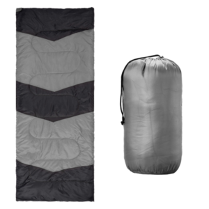 Lightweight Sleeping Bag For Backpacking, Hiking, Waterproof Compact Envelope Sleeping Bag For Cold & Warm Weather, Gray