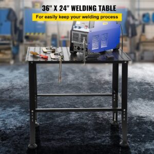 Welding Table 800LBS Welding Workbench Table With Multiple Fixture Holes