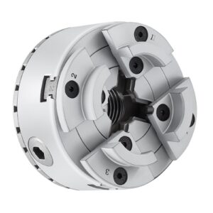 KP2-3/4 Lathe Chuck, 4-Jaw 2.75" Diameter, Metal Lathe Chuck Turning Machine Accessories, Self-centering Tool, For Lathe, Precision Machining, Grinding Machines, Milling Machines