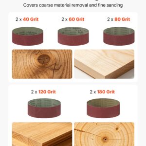 20V Max Cordless Belt Sander, 3" X 21" Belt Sander For Woodworking, 6 Variable Speeds Sanding Machine With 10PCS Sanding Belts, 2 Dust Bags & Vacuum Adapter (Battery NOT Included)