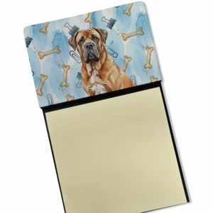 Neapolitan Mastiff Coworker Watercolor Sticky Note Holder Refillable Dispenser Desk Accessory 3x3 Pad Gift