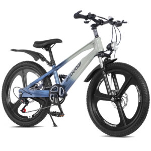 FKZNPJ 20 Inch Kids Mountain Bike, 7-Speed Youth Bicycle With Magnesium Alloy Frame One-Piece Wheels, Lightweight Kids Bike For Boys And Girls Ages 8 -12