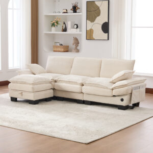 Sectional Cloud Modular Sofa,Deep Seat Sofa, Corduroy Sofa,Comfy Upholstered Furniture For Living Room, Apartment, Studio, Office,Having Multiple Combinations