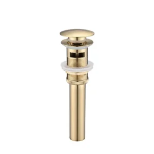 Bathroom Sink Drain With Overflow, Vessel Sink Lavatory Vanity Pop-Up Drain Stopper, 304 Stainless Steel
