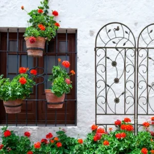 4 Pack Metal Garden Trellis 86.7" X 19.7" Rustproof Trellis For Climbing Plants Outdoor Flower Support Brown
