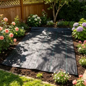5 x 250FT Weed Barrier Landscape Fabric, 5Oz Premium Woven PP Ground Cover, Heavy Duty Single-Layer Weed Control, Easy Setup for Outdoor Garden, Lawn & Driveway, Black