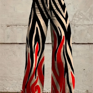 Fashion Design Women's Wide-leg Pants, Simple Pants For Resumption Of Work