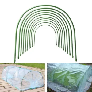 12PC 4ft*0.31inch Small Greenhouse Plastic Elbows, Garden Arch Support Accessories, Greenhouse Arch Pole Connecting Pipes, Support Fixtures