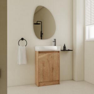 23 Freestanding Bathroom Vanity With Sink, Soft Close Doors