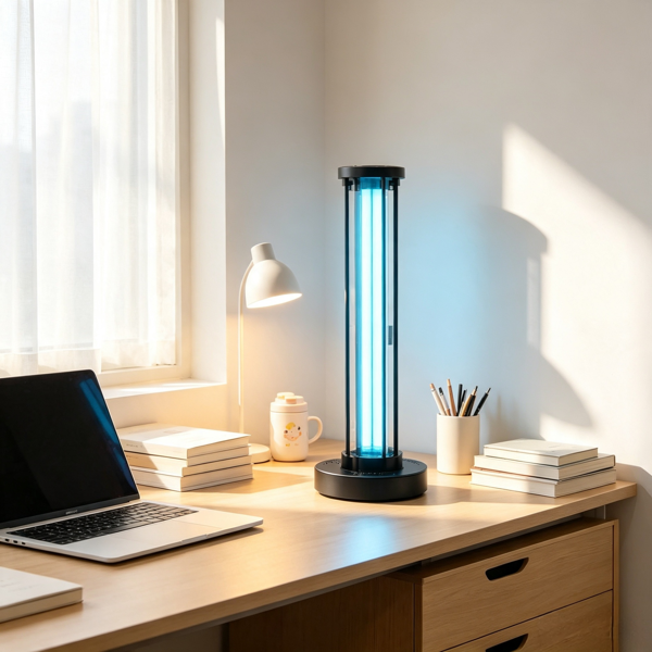 36W UVC Ultraviolet Lamp With Ozone Purifier & Remote, 3-Timer Disinfection Light For Room Up To 400 Sqft