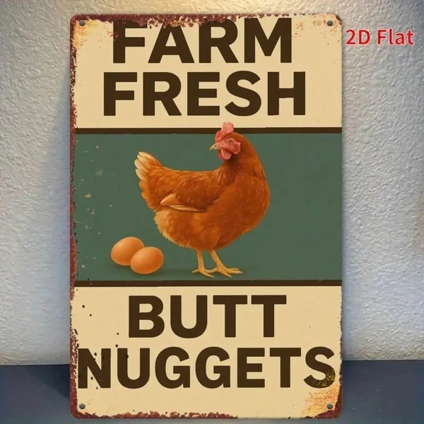 CIFbuy 8x12 Inch ( 20.3x30.5cm ) Vintage Rustic Aluminum Sign Farmhouse (TikTok, Temu Pick-up Service)